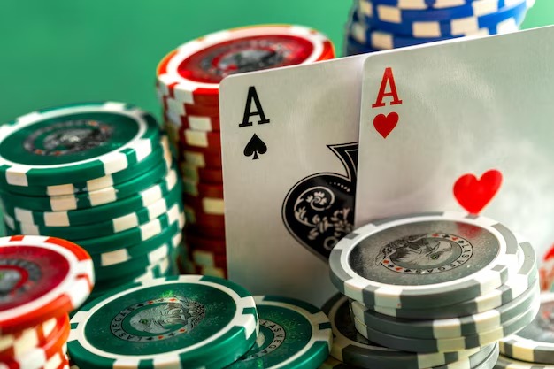 Five community cards form the shared board Community cards on Texas Hold'em Bonus board